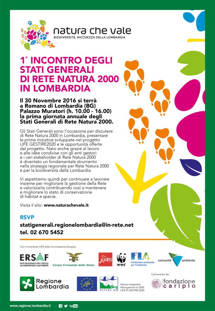 Save the date! 1° incontro degli Stati generali di Rete Natura 2000