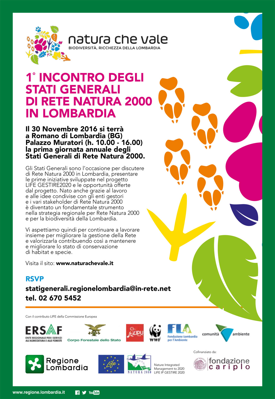 Save the date! 1° incontro degli Stati generali di Rete Natura 2000