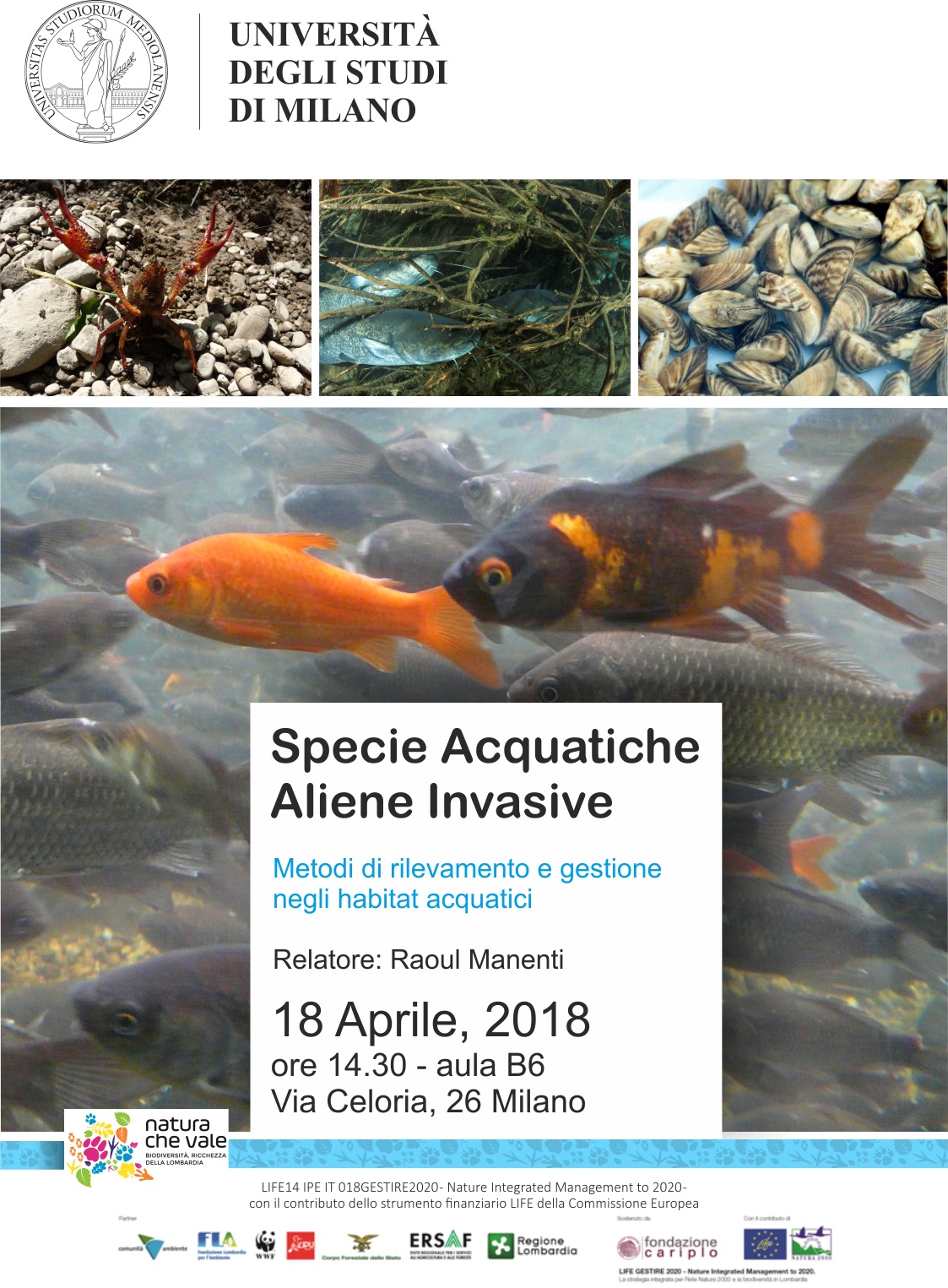 Seminario su specie acquatiche aliene invasive – Milano