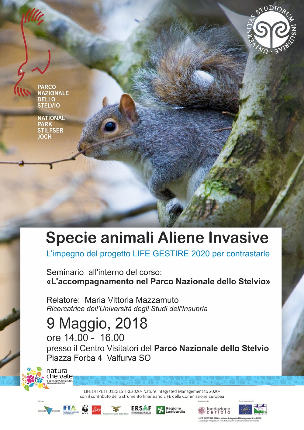 Seminario su specie animali aliene invasive – Parco Nazionale dello Stelvio