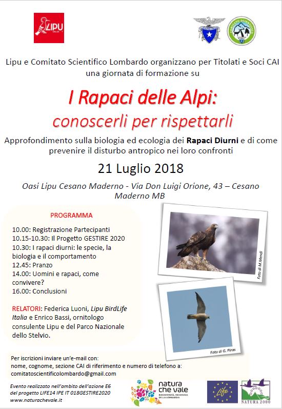 Rapaci delle Alpi: conoscerli per rispettarli – Cesano Maderno (MB)