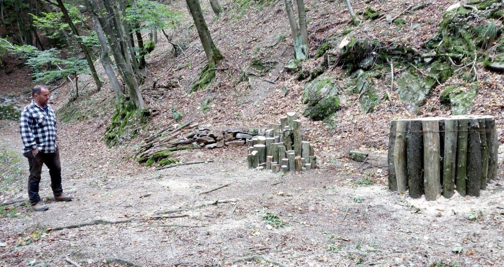 Prime Log Pyramid a favore degli uccelli e degli insetti nelle foreste lombarde