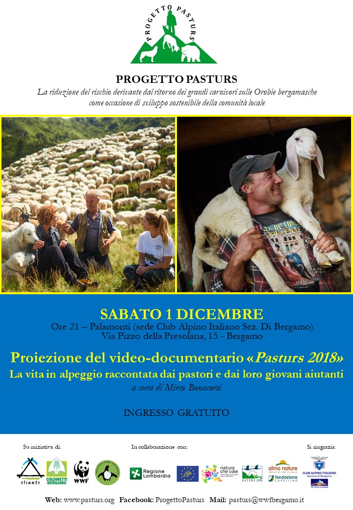 Proiezione del video-documentario “Pasturs 2018” (BG)