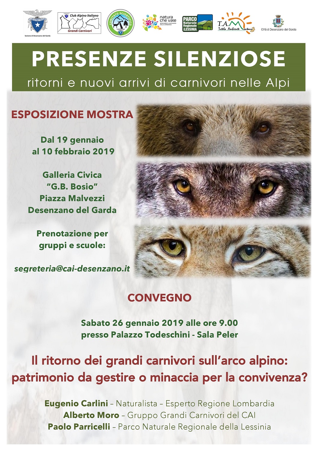 Presenze silenziose: ritorni e nuovi arrivi di carnivori nelle Alpi – Desenzano del Garda (BS)