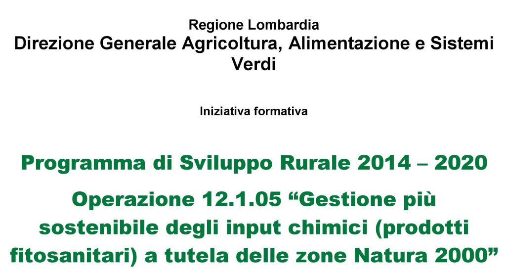 Agricoltura sostenibile e siti Natura 2000: il 14 febbraio a Cremona e Pavia formazione per nuovo bando Psr