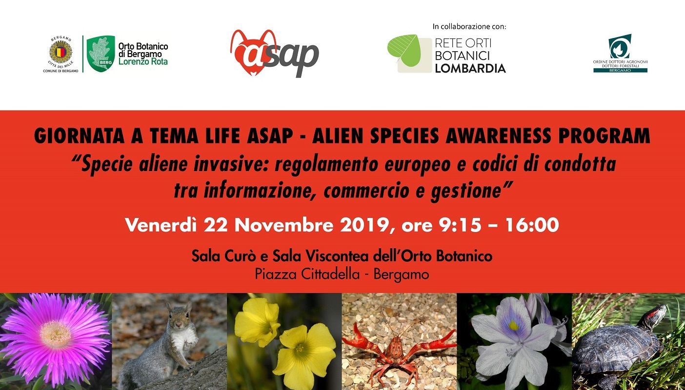 Specie aliene invasive: regolamento europeo e codici di condotta – Bergamo