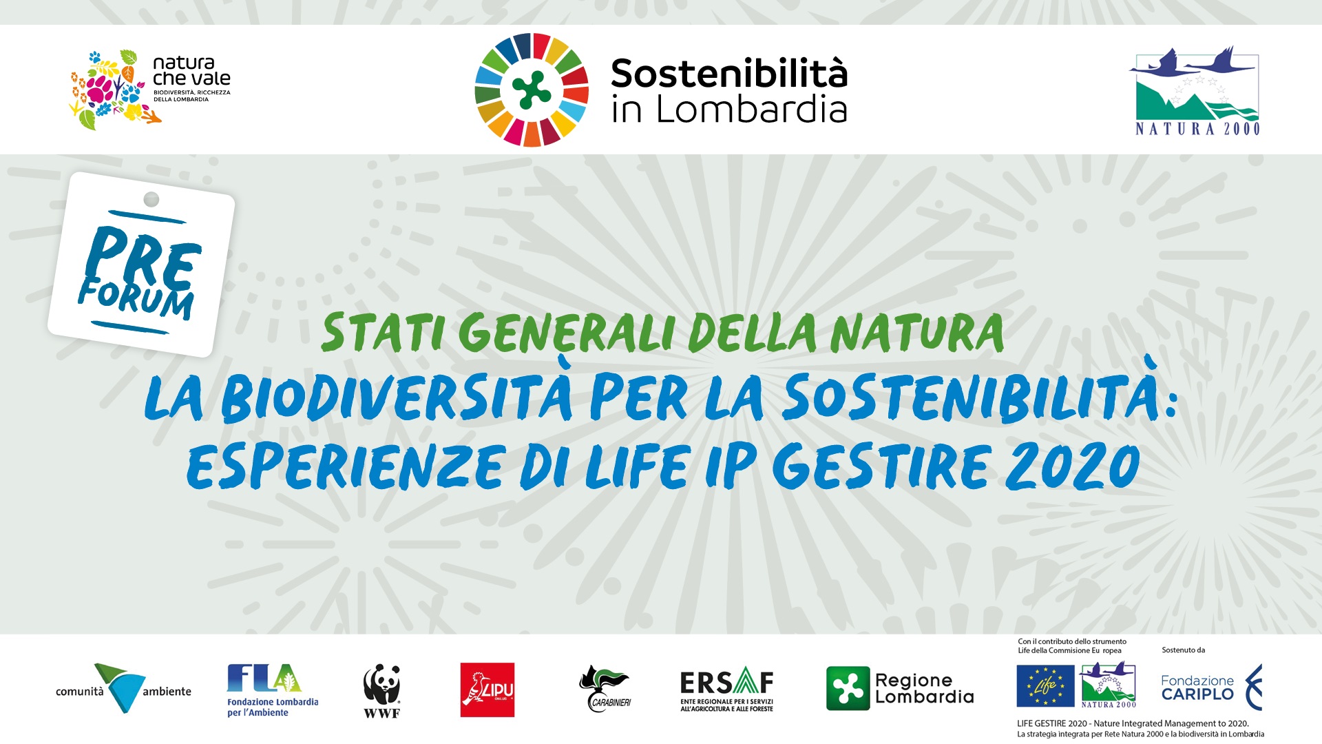 Sviluppo sostenibile e biodiversità: il 18 novembre gli Stati Generali di Rete Natura 2000
