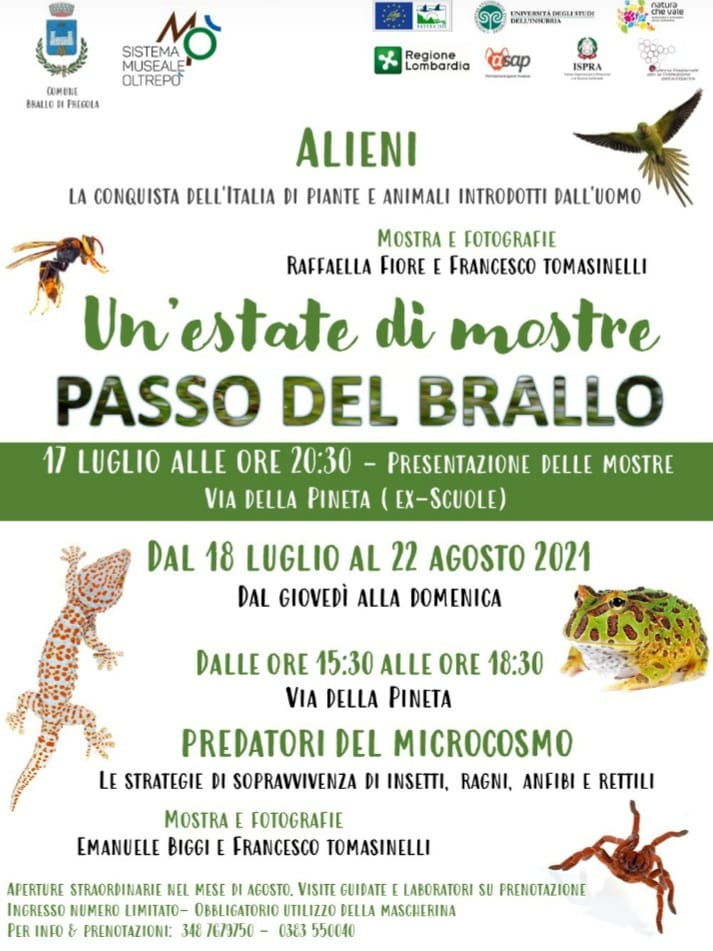 Mostra “Alieni. La conquista dell’Italia di piante e animali introdotti dall’uomo” – Brallo di Pregola (PV)