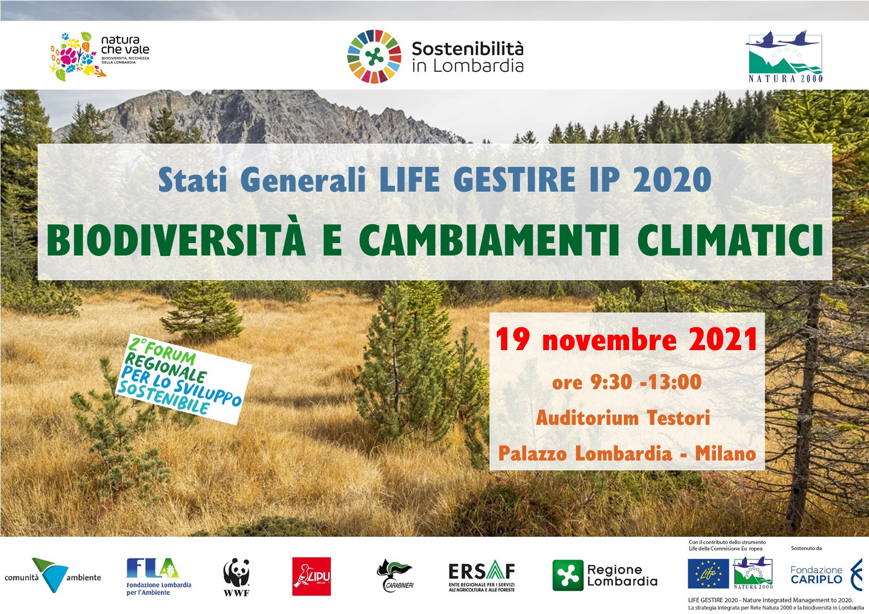 SAVE THE DATE – 19 novembre – Stati Generali Life Gestire 2020 – Biodiversità e cambiamenti climatici