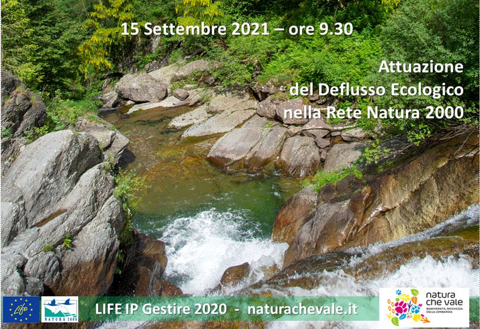 TAVOLO TECNICO PERMANENTE – ENTI GESTORI NATURA 2000 – ATTUAZIONE DEL DEFLUSSO ECOLOGICO NELLA RETE NATURA 2000