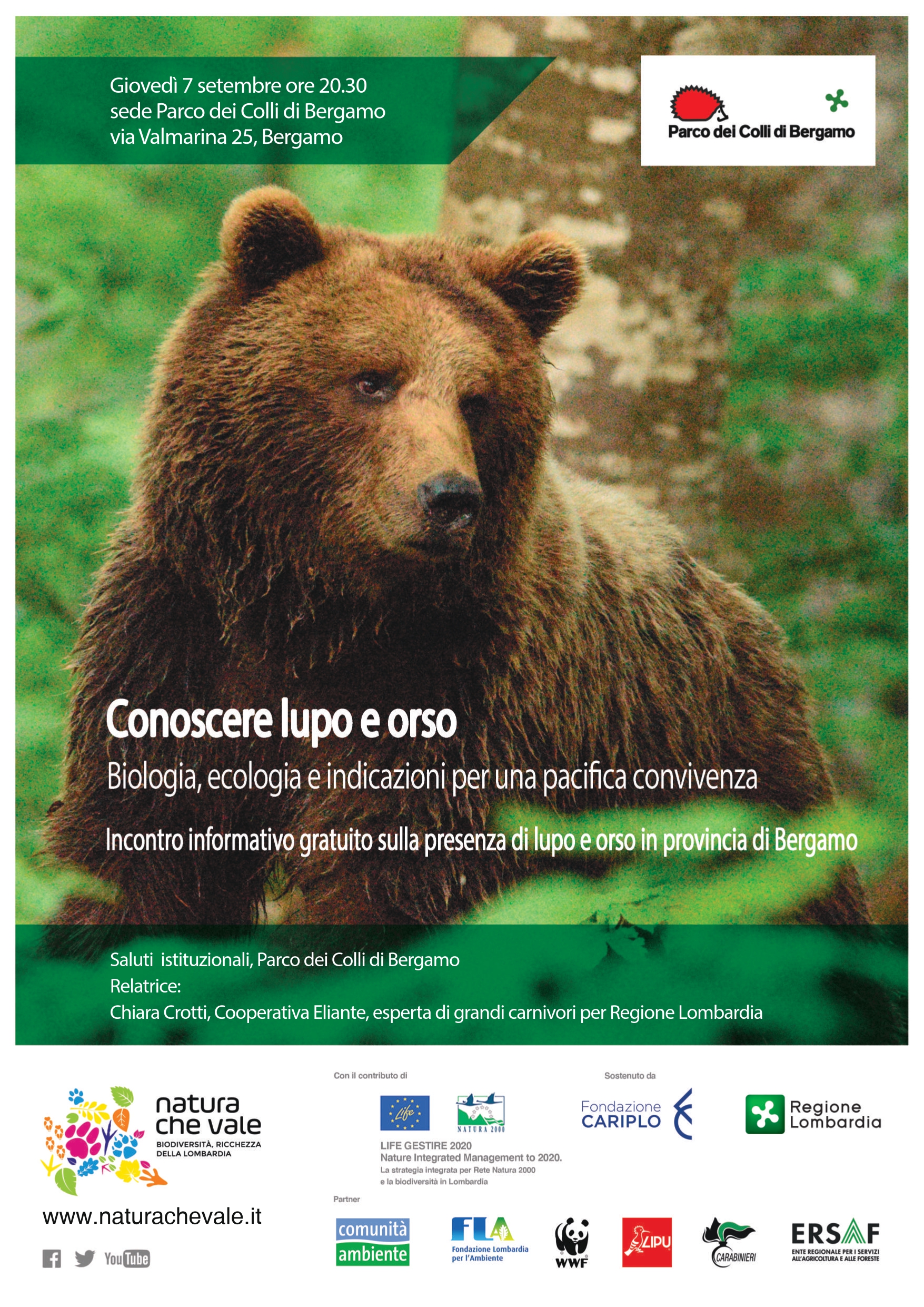 Conoscere lupo e orso – Bergamo