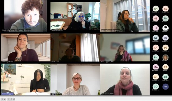 Screenshot del corso online
