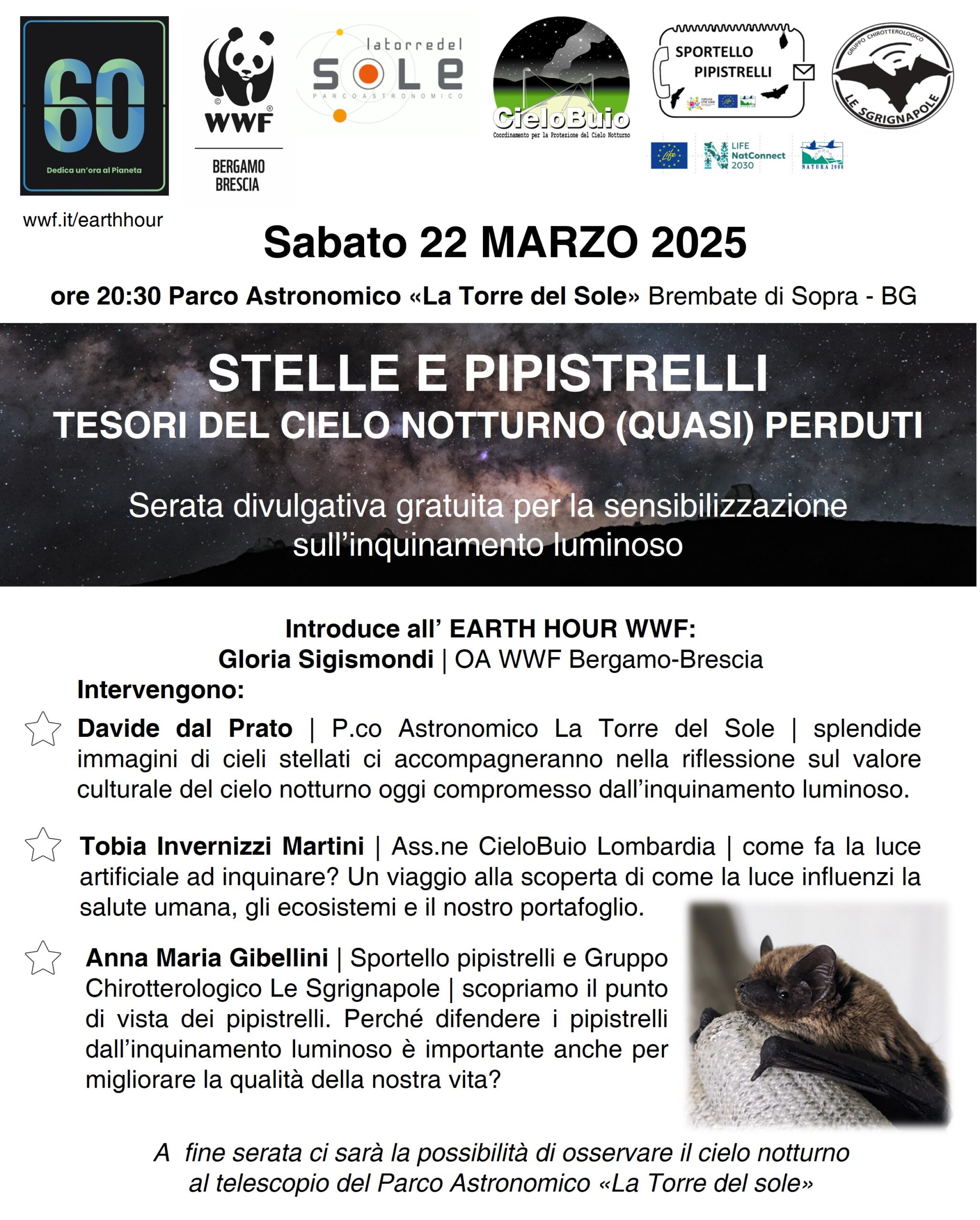 Stelle e Pipistrelli – Brembate di Sopra (BG)