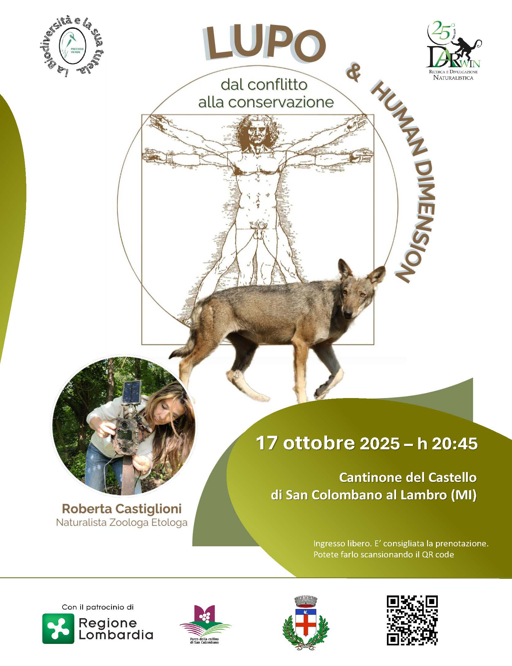 Lupo e human dimension: dal conflitto alla conservazione – San Colombano al Lambro (MI)